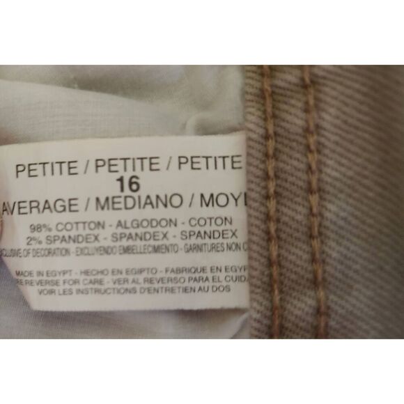 W24  Jeanstar khaki denim jeans with decorative pockets - Picture 4 of 5